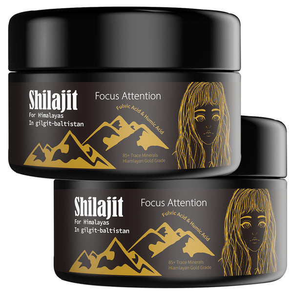 2 Packs Shilajit Resin for Men and Women with Fulvic Acid & Trace Minerals Original Shilajit with 85+ Humic Acid Supplement Gel, Support Metabolism & Immune System（2/4/6 Packs）